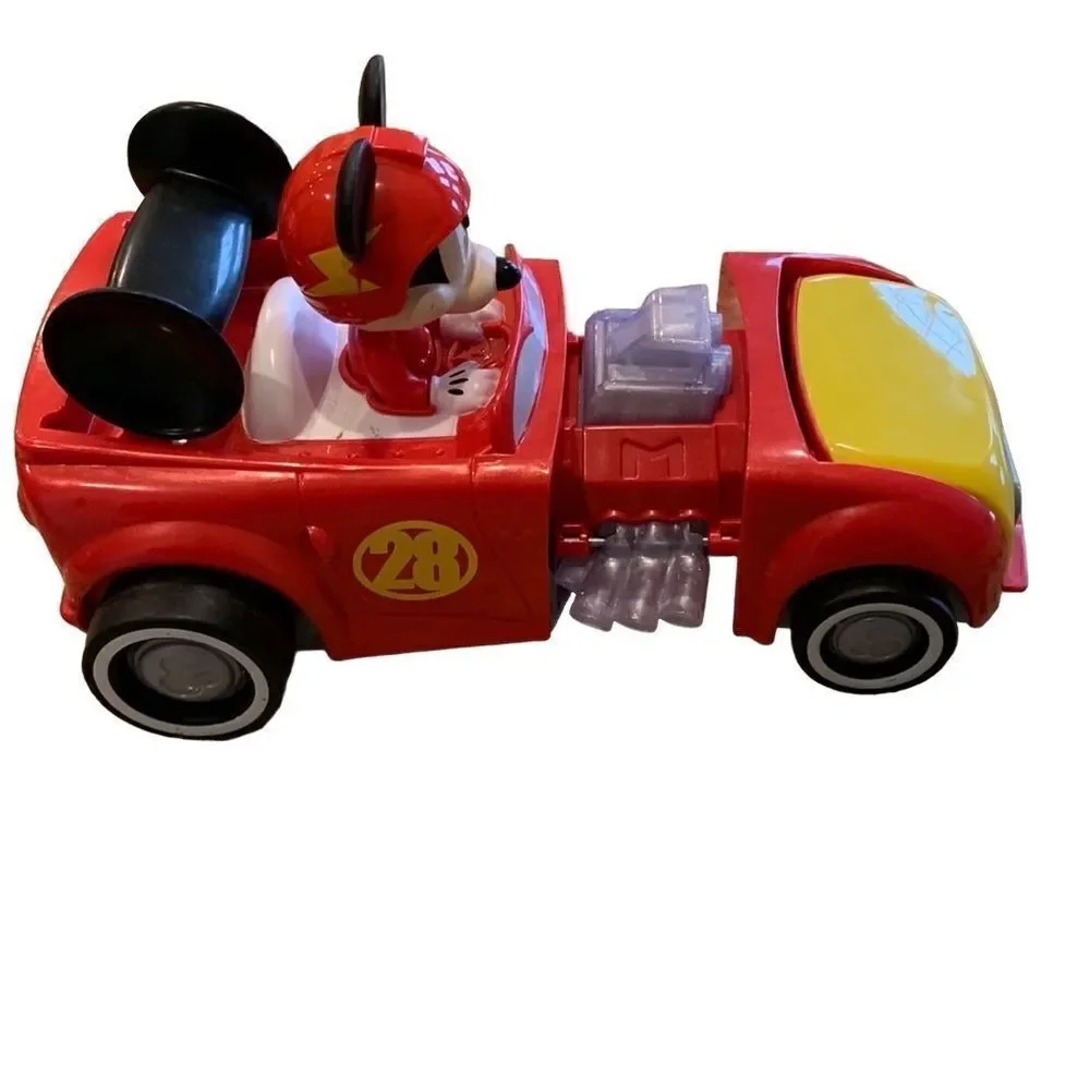Disney Mickey Mouse roadster car - Transformer Talking red race car‎
